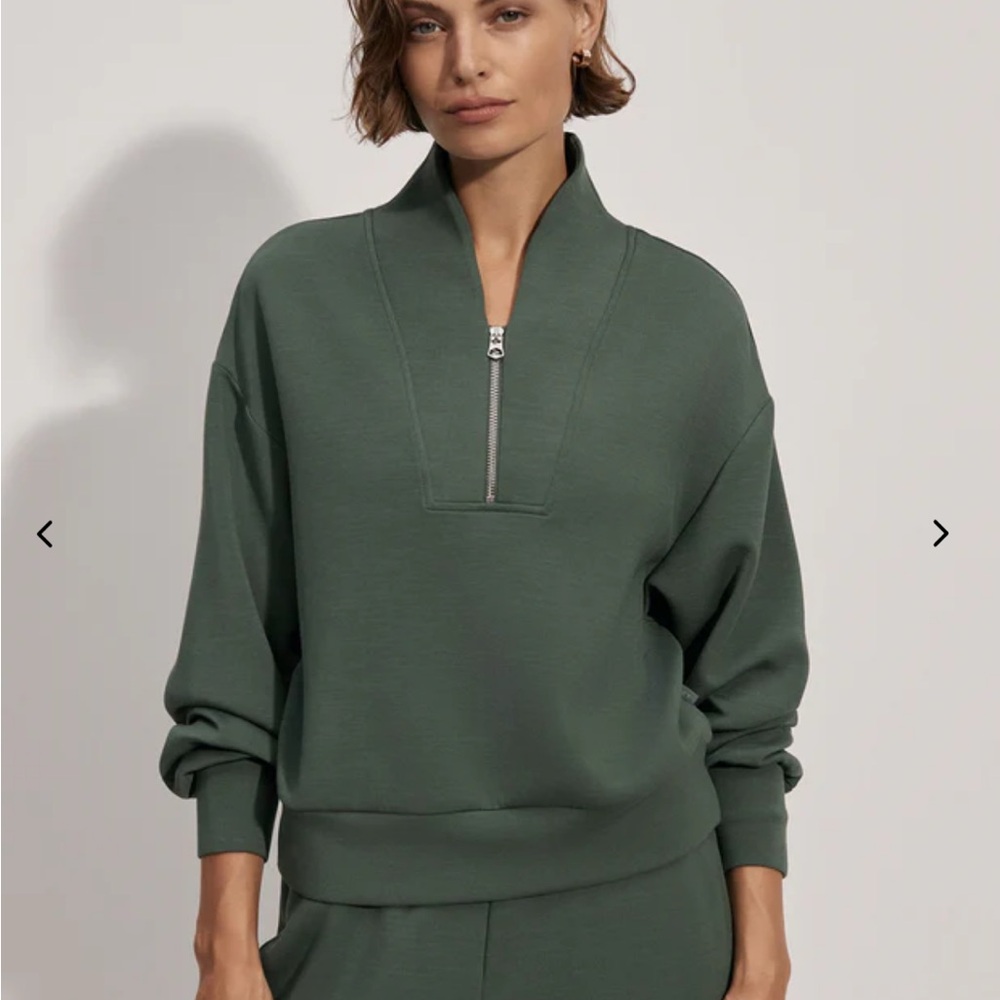 Varley Davidson Sweat Sweatshirt Pullover, Cilantro, NWOT, small
